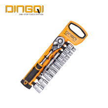 DingQi 12pcs Household Hand Tool Socket Wrench Set